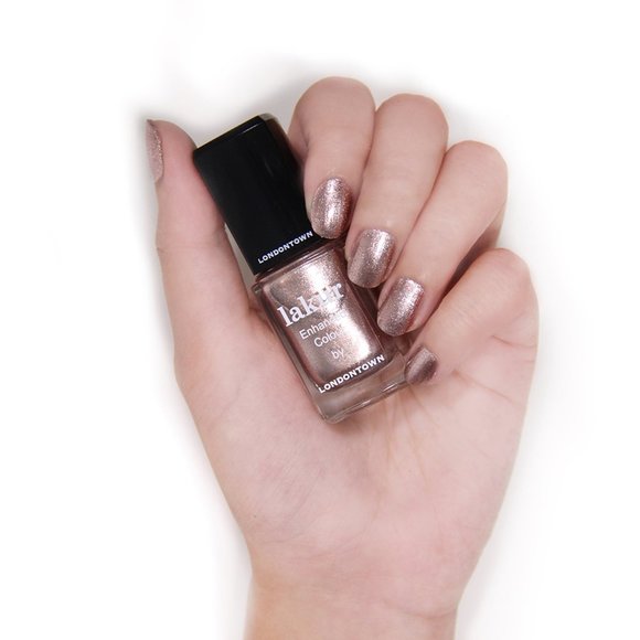 Lakur Enhanced Color Nail Polish Kissed By Rose Gold - Picture 2 of 7
